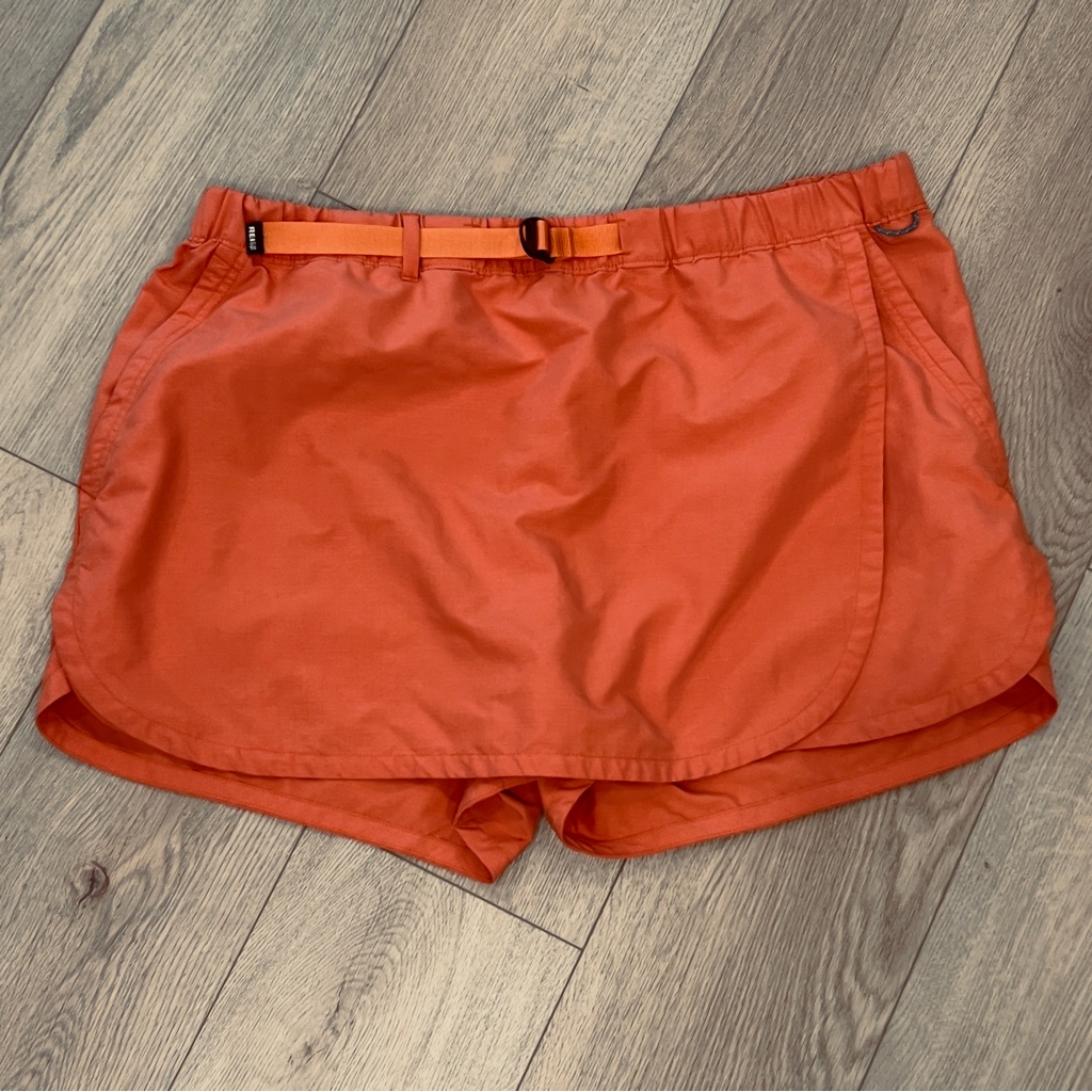 Rei Orange Women’s Athletic Skort With Built-In Shorts Size Xl Adjustable Waist